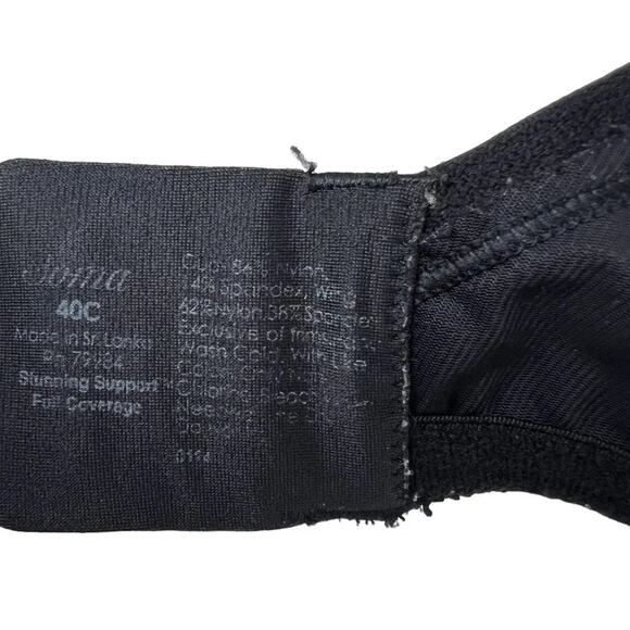 Soma Stunning Support Smooth Full Coverage Bra Black Size 40C - Picture 4 of 5